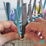 クラフトバンド角の編み方