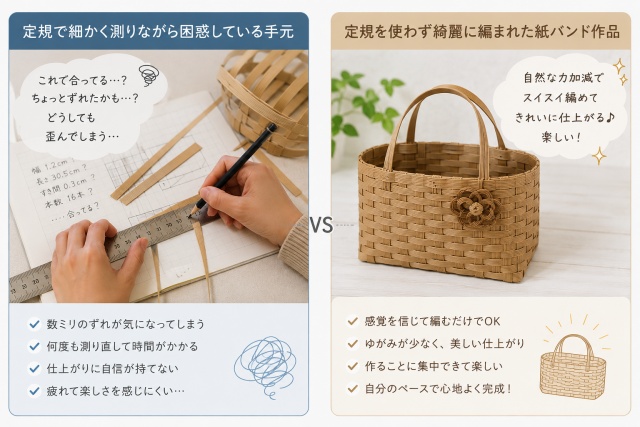 定規で測るイメージ